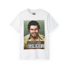 Load image into Gallery viewer, Escobar Mugshot Retro Pablo Escobar Bootleg Vintage Colombia Medellin Y2K Tee, Plata o Plomo Gift for Her Him T-shirt