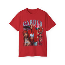 Load image into Gallery viewer, Cardi B T Shirt, Vintage T-Shirt, Rapper Homage Graphic Unisex T-Shirt, Cardi B Retro 90's Fans Gift for Rapper Fan Tee, Vintage Bootleg