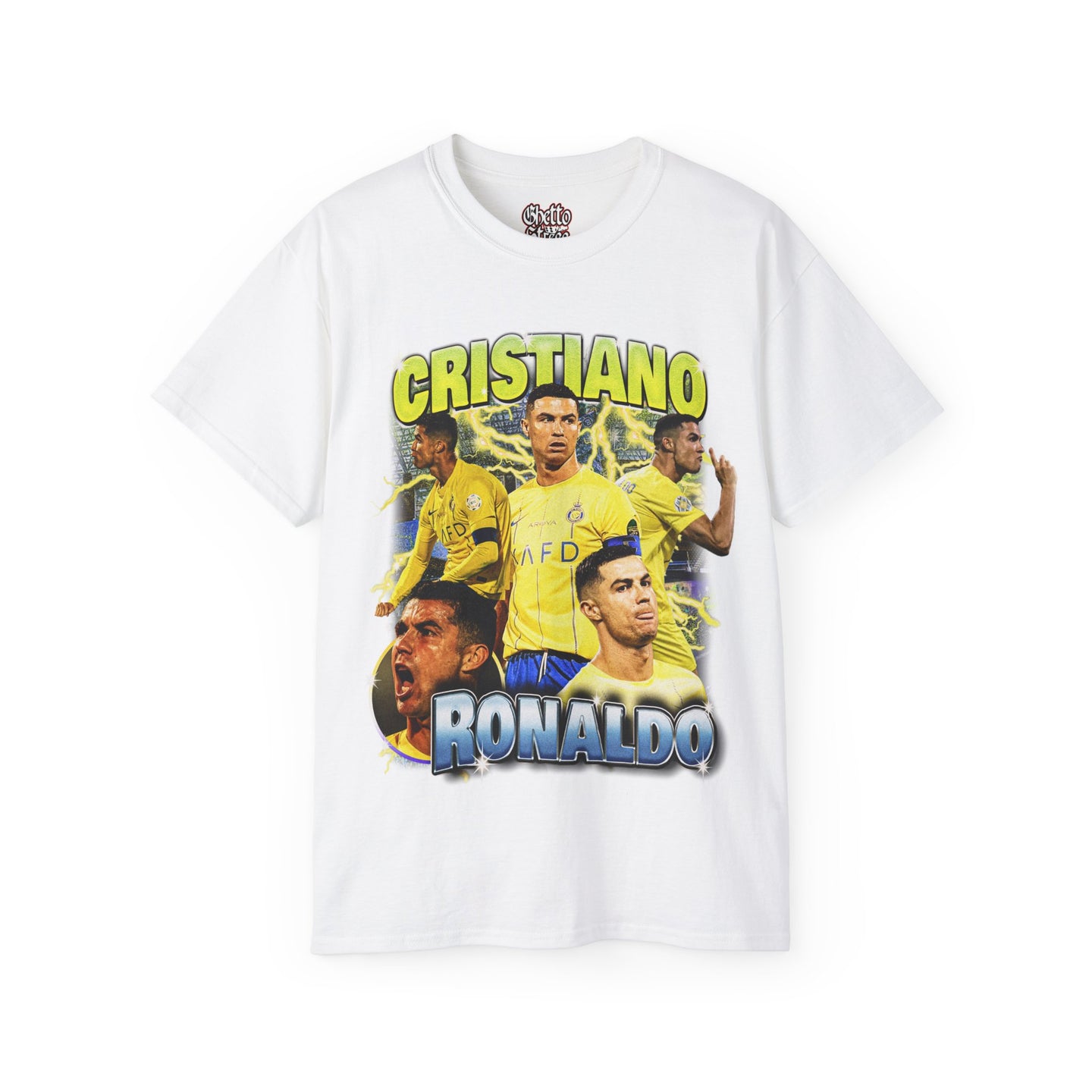 Retro Ronaldo Bootleg Football Vintage 90s Graphic T-Shirt Al Nassr Baller GOAT Saudi Sports Classic T-shirt