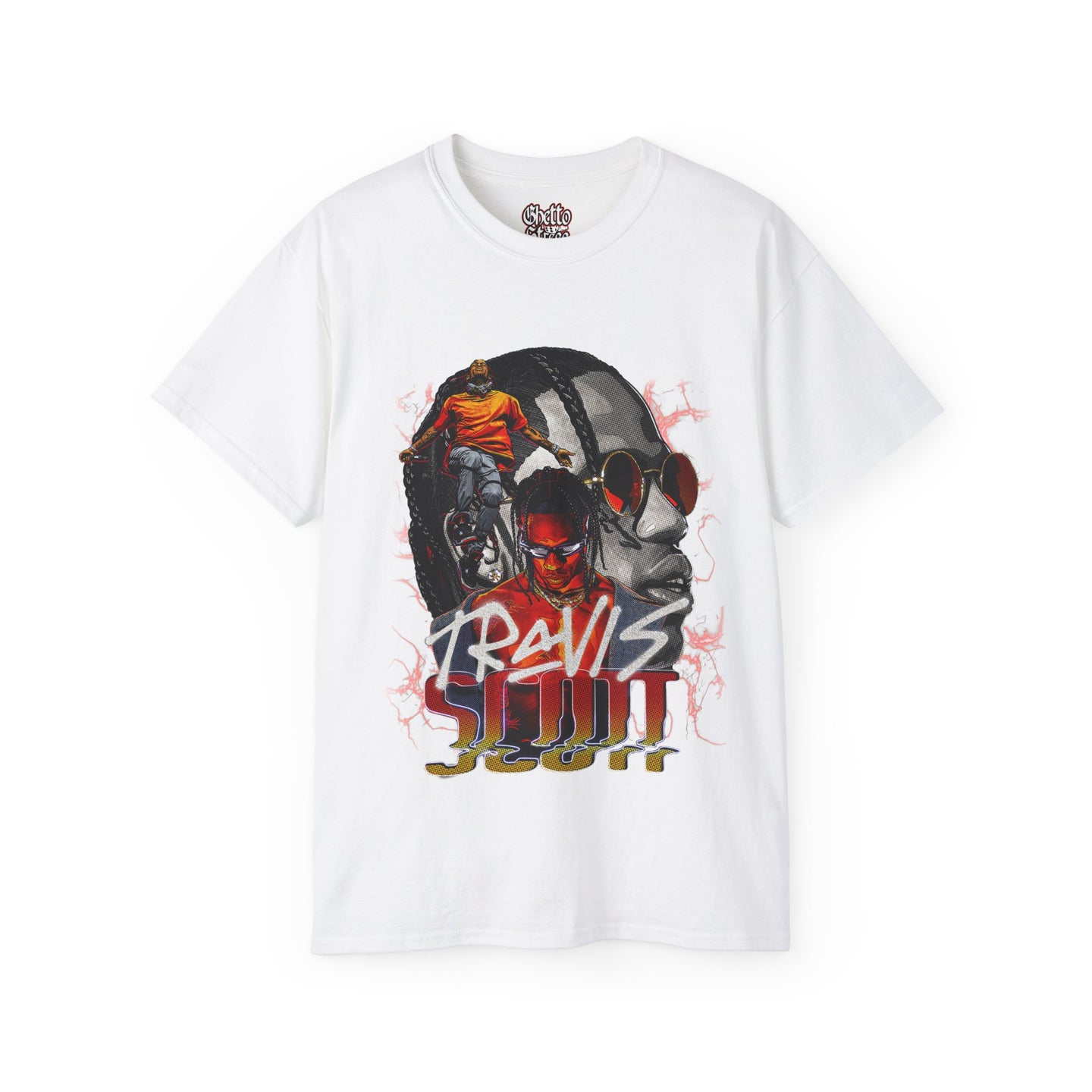 Retro Travis Scott la Flame, Travis Scott Cactus Jack Tee, Bootleg Retro 90s Fans Shirt, Hip Hop Gift for Her Him, Friends Unisex T-shirt