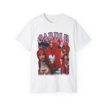 Load image into Gallery viewer, Cardi B T Shirt, Vintage T-Shirt, Rapper Homage Graphic Unisex T-Shirt, Cardi B Retro 90&#39;s Fans Gift for Rapper Fan Tee, Vintage Bootleg

