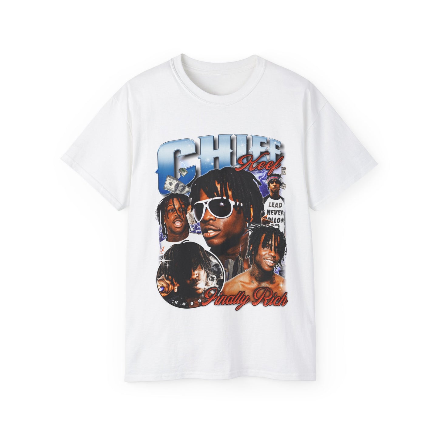 Retro Chief Keef Rap Vintage 90s Graphic T-Shirt Chiraq Rap Hip Hop O Block South Side Chicago USA Classic T-shirt