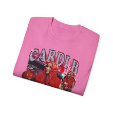Load image into Gallery viewer, Cardi B T Shirt, Vintage T-Shirt, Rapper Homage Graphic Unisex T-Shirt, Cardi B Retro 90&#39;s Fans Gift for Rapper Fan Tee, Vintage Bootleg

