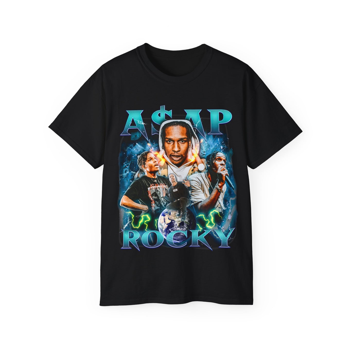 Asap Rocky  Rap Vintage 90s Graphic T-Shirt Asap Rocky  Rap Hip Hop USA Classic T-shirt