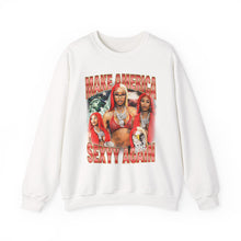Load image into Gallery viewer, Sexy Red Crewneck, Make America Sexyy Again, Vintage Crewneck, Vintage Bootleg, Funny Usa Crewneck, Y2k Tee
