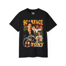 Load image into Gallery viewer, Scarface Vintage 90s Graphic T-Shirt Tony Montana Classic Bootleg USA Classic Great Gift for Retro Crime Movie Lovers
