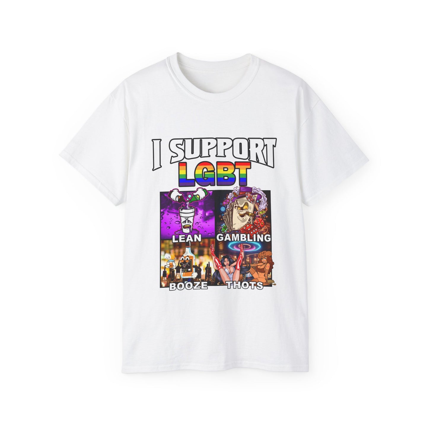 Ofc I Support LGBT, Funny Meme Shirt, Ironic Shirt, Funny Tee, Joke Gift, Oddly Specific, Unhinged Shirt,