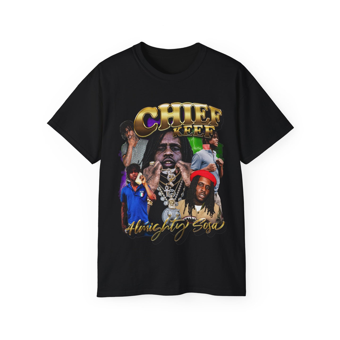 Retro Chief Keef Rap Vintage 90s Graphic T-Shirt Chiraq Rap Hip Hop O Block South Side Chicago USA Classic T-shirt